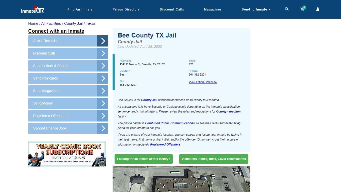 Bee County TX Jail - Inmate Locator - Beeville, TX